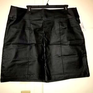 High waisted pleather skirt